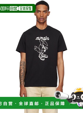 香港直邮Moncler 盟可睐 男士 黑色 Archivio Creativo T 恤 K209