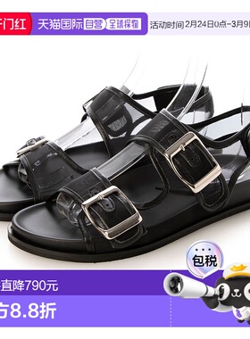 日本直邮FABIO RUSCONI 网眼凉鞋 FA933BW021267 黑色厚底