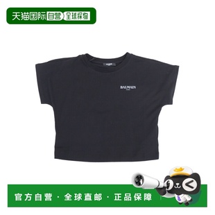 黑色 香港直邮BALMAIN SS2025 BW8A31Z0116930BC 圆领T 女童衬衫