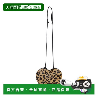 自营alaiaLe Coeur Leopard Shoulder Bag - brown 美国奥莱直发