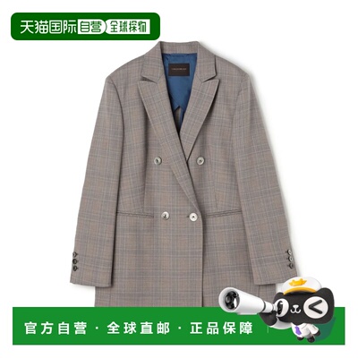 日本直邮TOMORROWLAND collection 女士 双排扣修身羊毛西装外套
