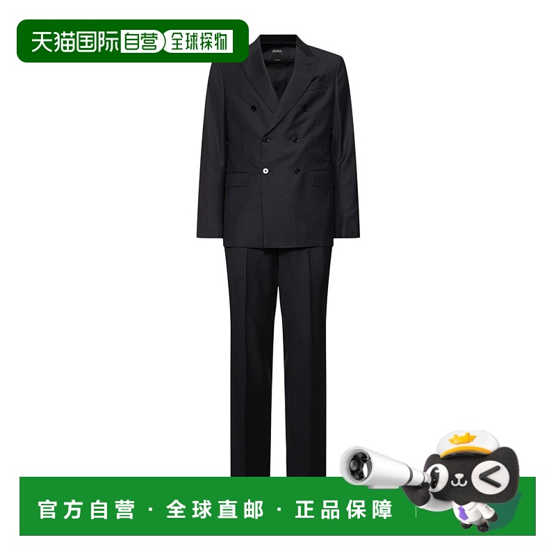 香港直邮Zegna 纽扣长袖西服套装 80I-YBG004杰尼亚西装