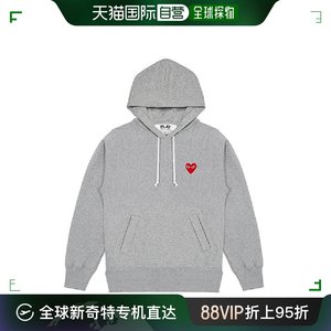 CDG Play川久保玲 女士情侣款PLAY刺绣爱心连帽卫衣拉链女卫衣