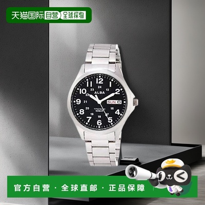 【日本直邮】Alba雅柏男士手表AQPJ402阿尔巴石英防水潮流腕表