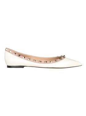 VALENTINO 女士休闲鞋 SW2S0403VNWL62 CO 白色 铆钉镶嵌平底鞋