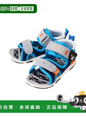 日本直邮日潮 MIKIHOUSE小黑熊Double_B网面透气凉鞋62-9304-974