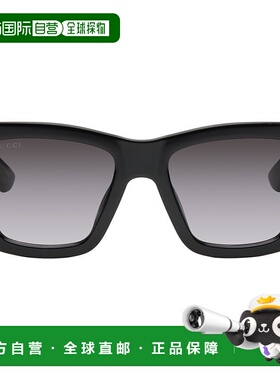 1h可退 香港直邮潮奢 Gucci 古驰 女士 黑色 Cat Eye 太阳镜 GG17