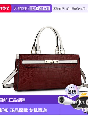 自营 mia k collectionMia K的Colby女式手提包-深红色 美国奥莱