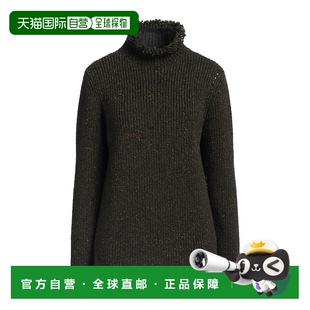 香港直邮潮奢 高领上衣 Burberry 女士 green绿色 巴宝莉 1h可退