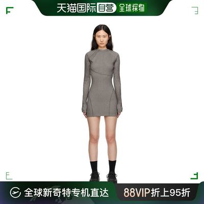 香港直邮潮奢 hyein seo 女士 灰色拉链连衣裙 FW23