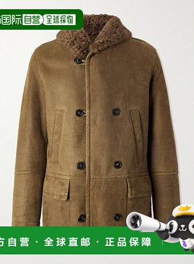 1h可退 香港直邮潮奢 YVES SALOMON 男士 毛羊皮夹克 26W26WHV609