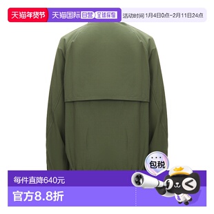 香港直邮KENZO 女士军绿色夹克 立领插肩袖长袖夹克外套新款