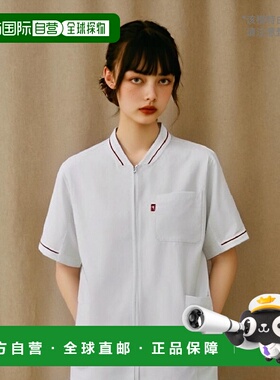 【日本直邮】Mizuno医用开衫 夹克衫型拉链开合 灰色S  MZ0150