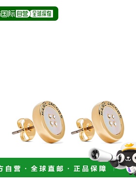 香港直邮MARC JACOBS 女士耳饰 2S5JER001J22973 SS2026 金色耳钉