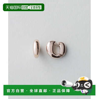 1h可退 日本直邮ete女士低调棕金色耳环 融合力量与细腻 简约自然