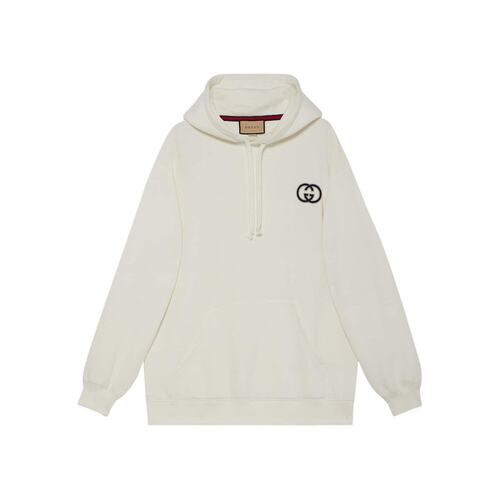 Gucci 棉质平纹针织连帽卫衣 753595XJFV9