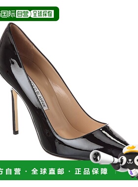 自营 Manolo Blahnik BB 105漆皮泵-黑色 美国奥莱直发高跟鞋