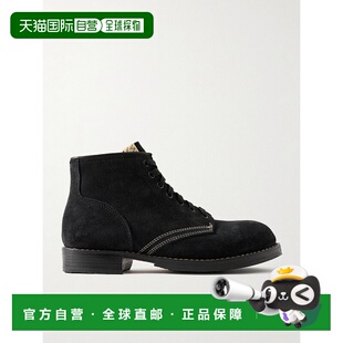 香港直邮Visvim 维斯维木 男士 Brigadier-Folk 皮革边绒面革靴子