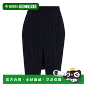 细条纹半身裙 香港直邮Saint Laurent 762647Y127W包臀裙长裙