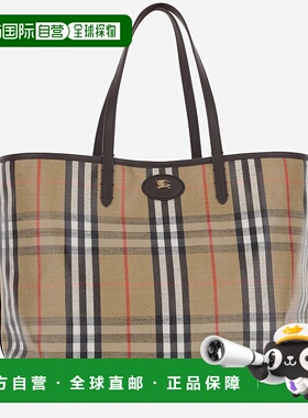 香港直邮BURBERRY 女士手提包 8112222SAND AW2025 红色托特包