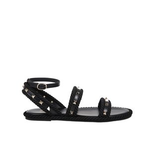 女士凉鞋 圆头平底凉鞋 WS0KW8BAE0NO 黑色 SS2025 VALENTINO