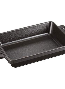 日本Staub珐琅 焗饭盘迷你长方形盘黑色15x11cm 40509-548-0