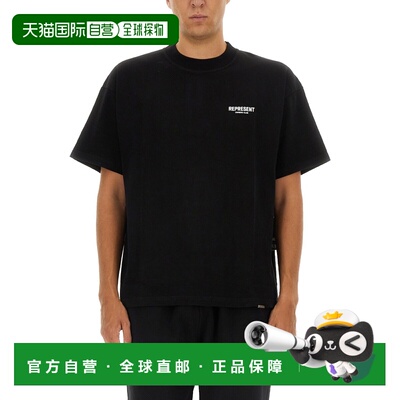 1h可退 香港直邮Represent 男士 棉质水手领T恤 OCM41114001