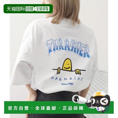 日本直邮THRASHER x Mark Gonzales联名款 男女同款 全棉宽松短袖