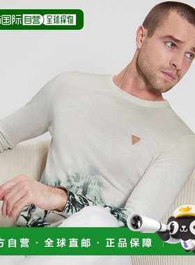 日本直邮Guess Tyson Bleach Printed Sweater针织毛衣 [GU1432EM