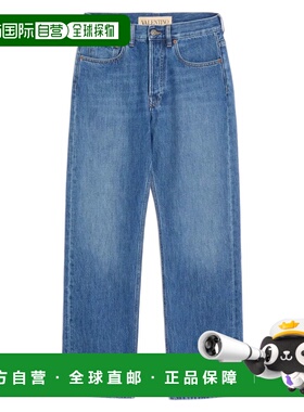 香港直邮VALENTINO 男士休闲裤 8V3DE05EB6M558 SS2026 蓝色