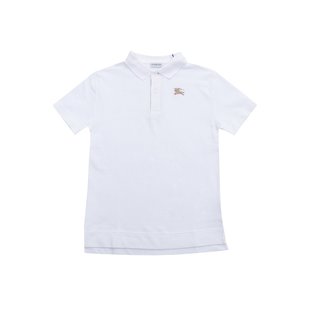 白色 BURBERRY SS2025 8105073A1464 Polo 男童T恤