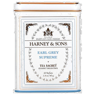 香港直发Harney & Sons灰色至尊伯爵茶银尖香柠檬油20包40g红茶