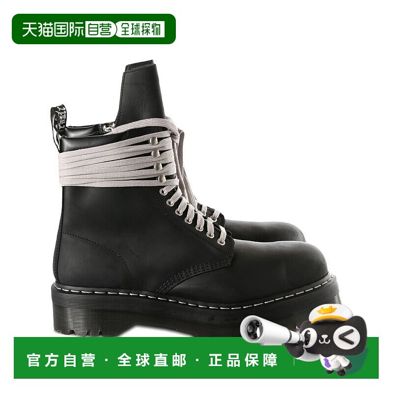 香港直邮RICK OWENS 男士靴子 DM02E6813900109 AW2025 黑色