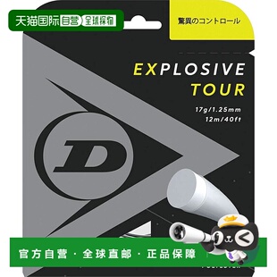 【日本直邮】DUNLOP 硬式网球 EXPLOSIVE TOUR 单线 12m 灰 1.30m