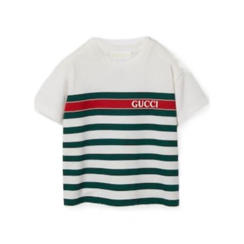 GUCCI 男童衬衫 576871XJGY59250 SS2025 白色 印花T恤