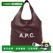 香港直邮潮奢 Ninon A.P.C. 1h可退 女士 酒红色 托特包 PUABOM61