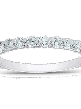 自营 pompeii31/2 克拉 TDW 钻石结婚戒指可叠戴女式周年纪念戒指