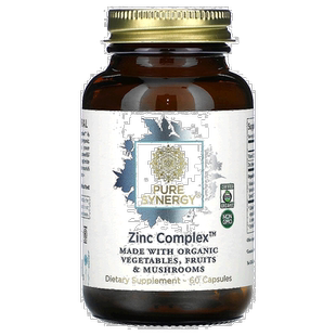 香港直发Pure Synergy复合锌补锌生长发育维护增强免疫系统60粒