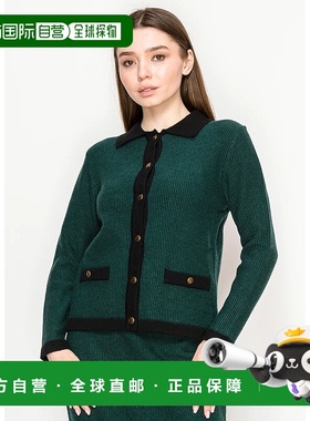 自营 yal new york绿色纽扣针织开衫-绿色 美国奥莱直发