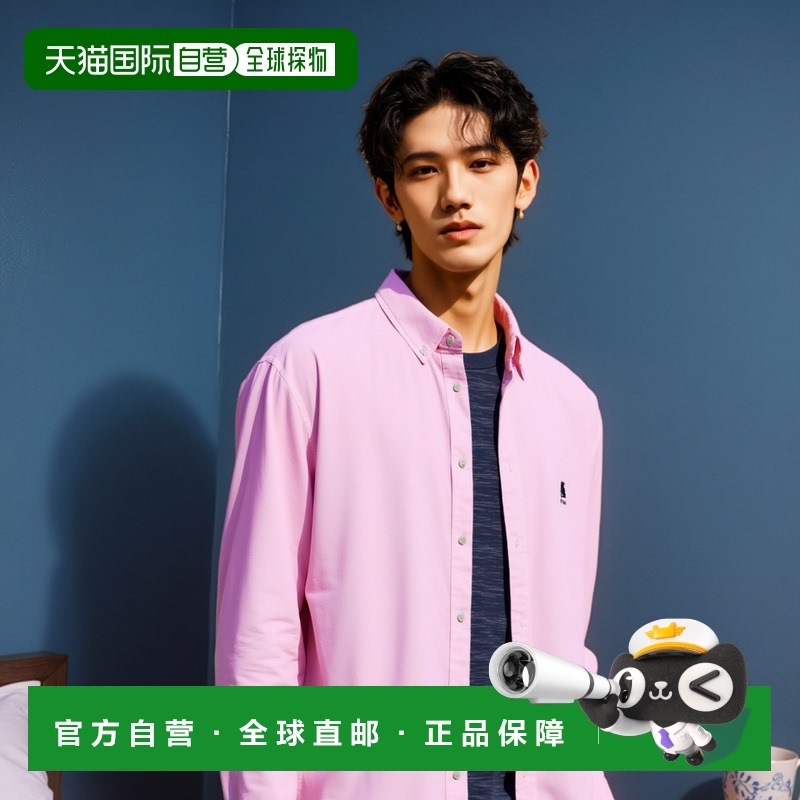 韩国直邮YALE HERITAGE DAN OXFORD SHIRT DYEING PINK男衬衫YD08