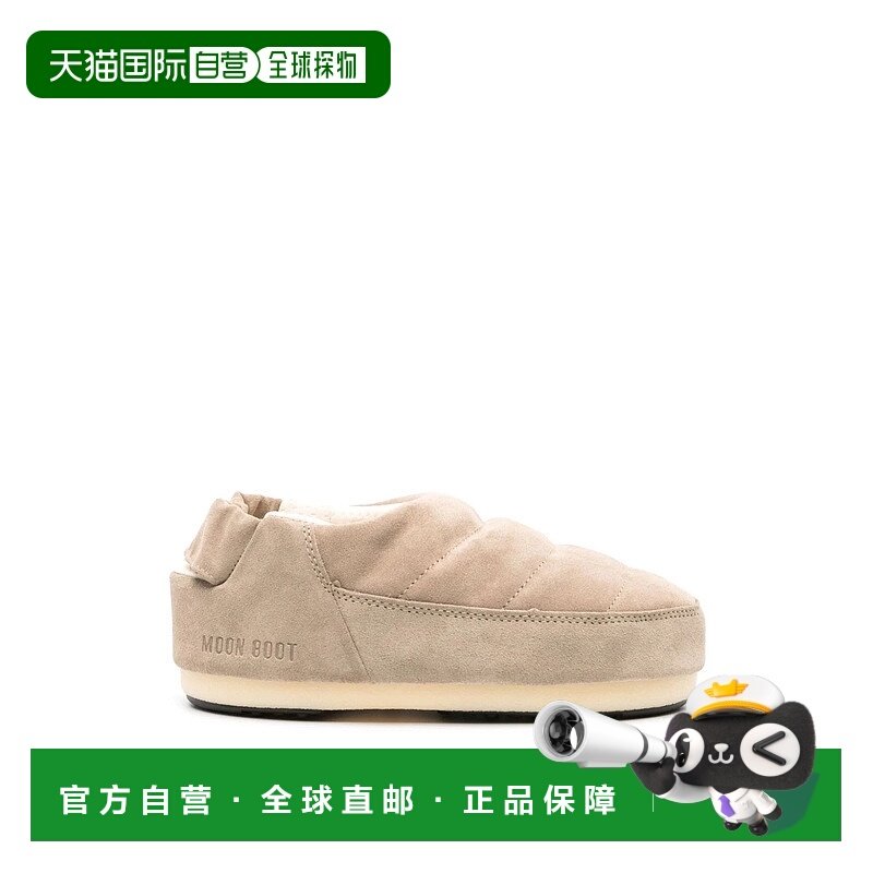 香港直邮MOON BOOT 女士拖鞋 14601500003 AW2023 棕色 Beige sue