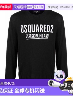 1h可退 香港直邮Dsquared2 logo嵌花针织羊毛套衫 S71HA1121S1743