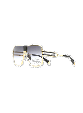 香港直邮Balmain 灰色渐变镜片徽标太阳镜 BPS103A60