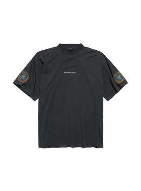 BALENCIAGA 男士T恤 831305TSVH41041 SS2025 黑色