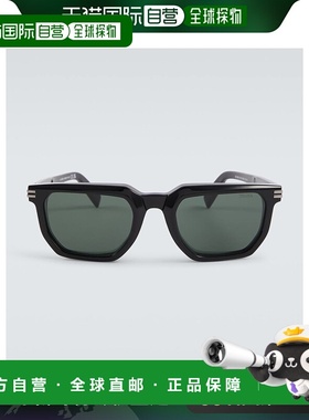 1h可退 香港直邮Zegna 杰尼亚 男士 方框太阳眼镜 black黑色 舒适