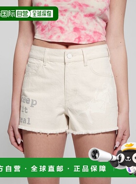 日本直邮Guess GUESS X BRANDALISED联名班克斯涂鸦风女士短裤 GU