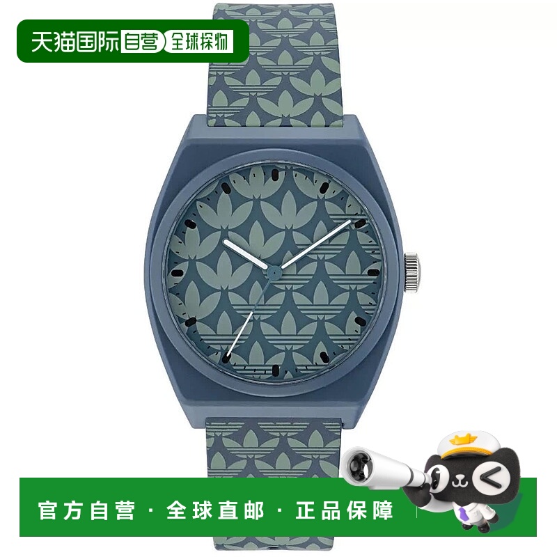 自营adidas阿迪达斯男式原创项目二GRFX蓝色表盘手表-蓝色 美国奥