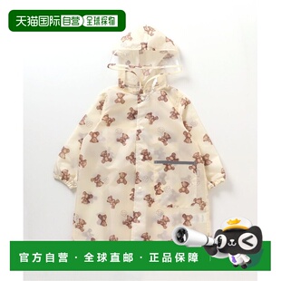 日本直邮apres 工作车与熊熊图案雨衣 les 儿童款 防 cours 1h可退