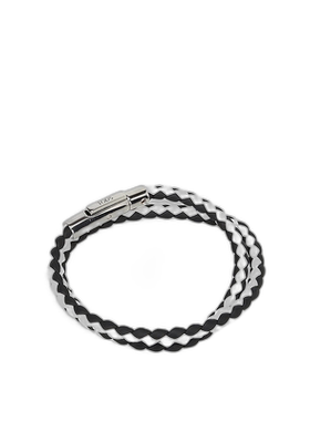 香港直邮TOD'S 男士手链手镯 XEMB1900200FLR0002 黑色 徽标编织