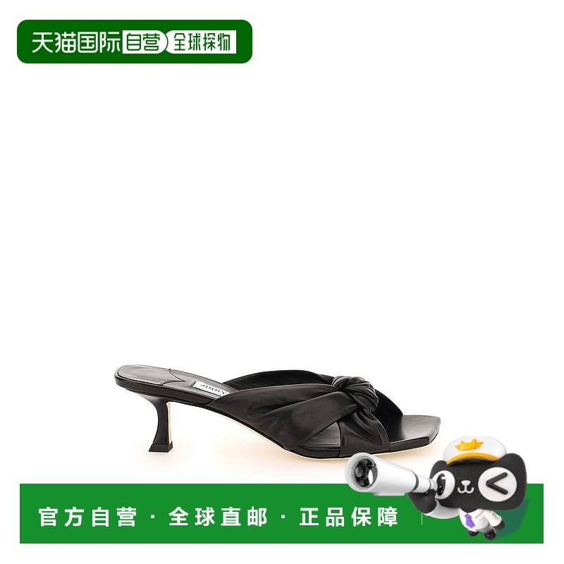 1h可退 香港直邮JIMMY CHOO 女士凉鞋 AVENUE50NAPBLACK羊皮